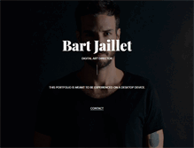 Tablet Screenshot of bartjaillet.com